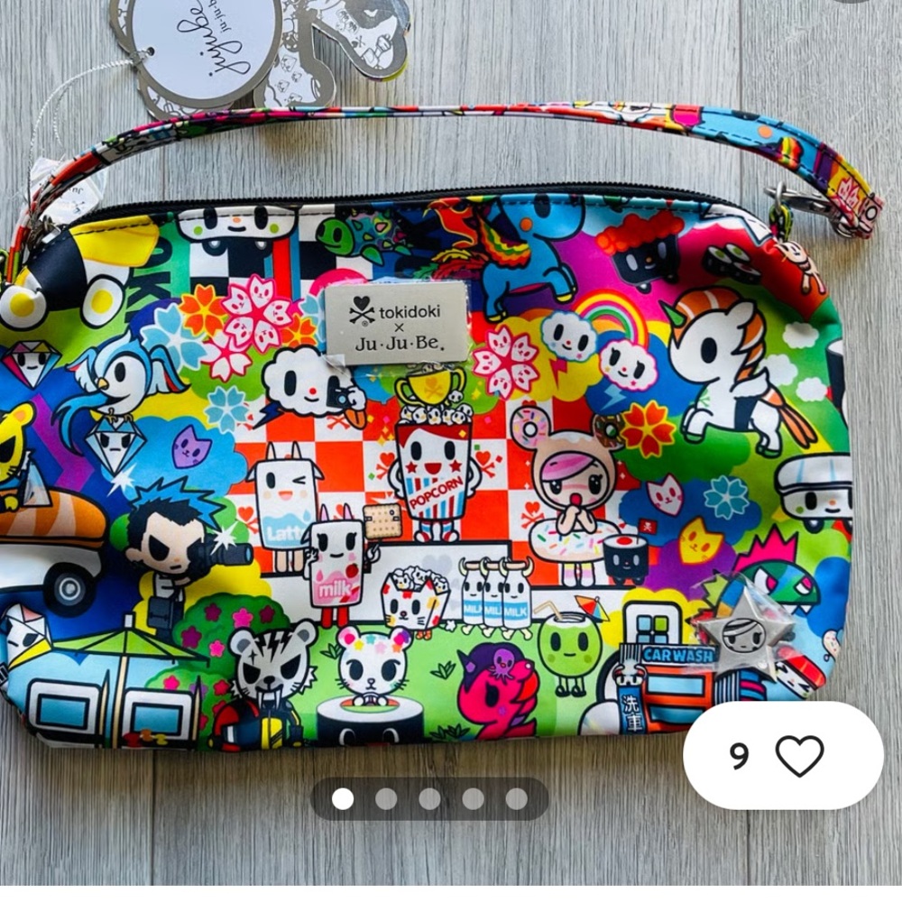 Brand new with tag Ju-Ju-Be Tokidoki Sushi Cars Be Quick Bag with all your fave